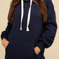 Oversized Hoodie Longline Sweatshirt