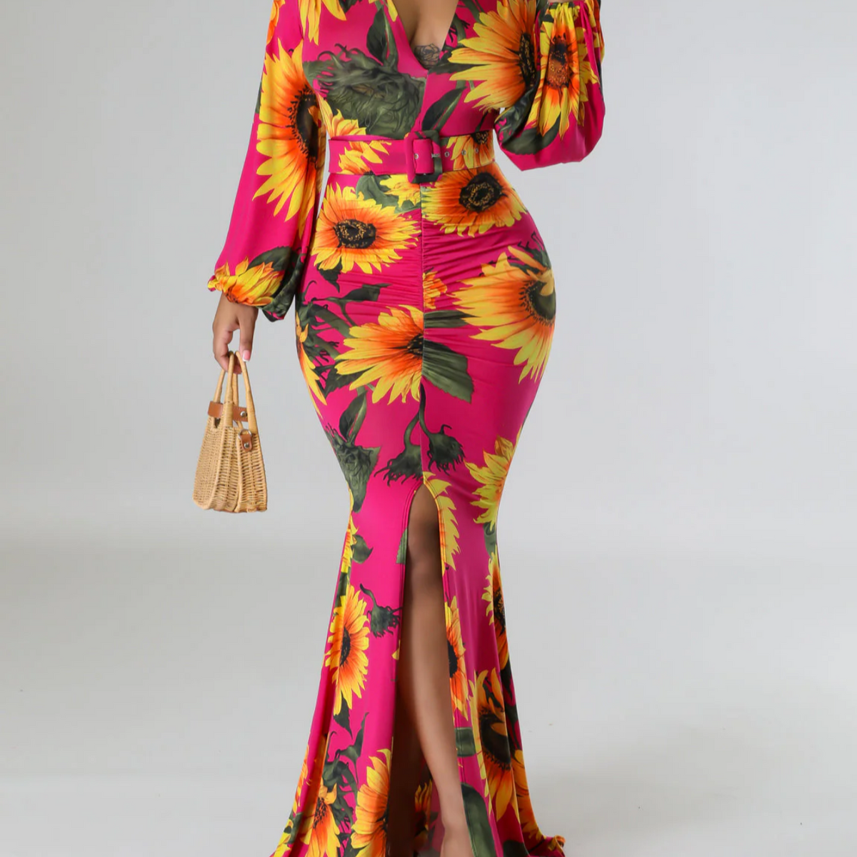 Sunflower Bloom Maxi Dress
