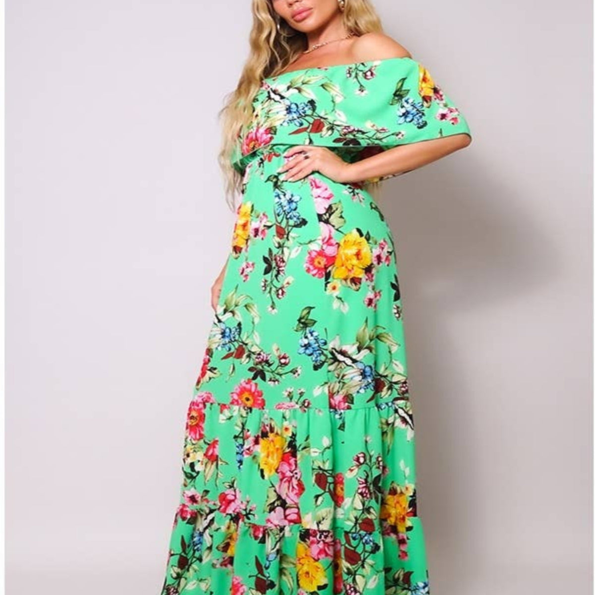 LOVE ME A LIL TIERED RUFFLE MAXI DRESS