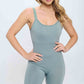 Seamless  Rib Romper Jumpsuit