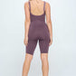 Seamless  Rib Romper Jumpsuit