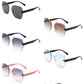 Oversize Square Geometric Rimless Sunglasses