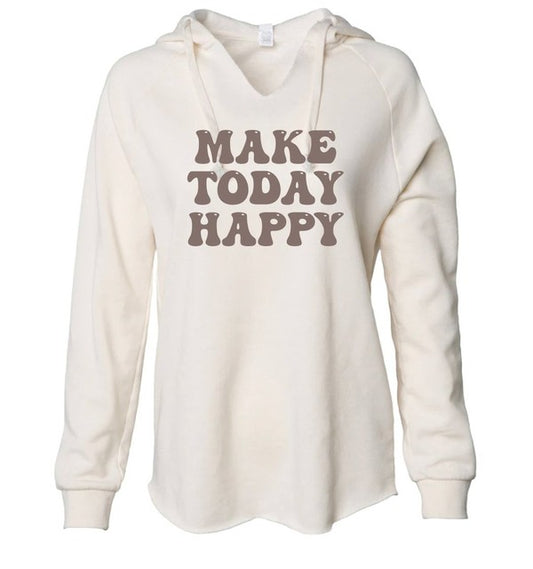 Make Today Happy Wavewash Hoodie