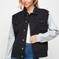 Women's Denim  Jacket with Fleece Hoodies