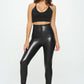 High Waist PU Leather Corset Cincher  Pants