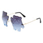 Kids Rimless Panda Colored Children Sunglasses