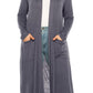 Plus size, solid duster cardigan