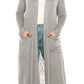 Plus size, solid duster cardigan