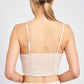 LATICCE FRONT CROPPED CAMI