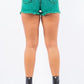 Denim Short in Mineral Green