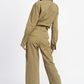 BOTTON DOWN CARGO JUMPSUIT