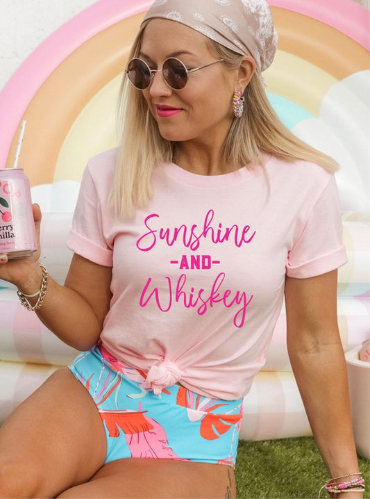 Sunshine & Whiskey Graphic Softstyle Tee