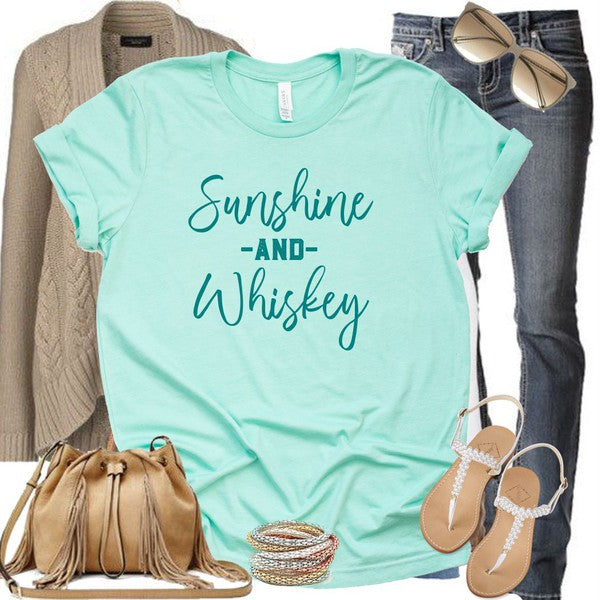 Sunshine & Whiskey Graphic Softstyle Tee