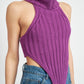 KNIT TURTLE NECK TOP