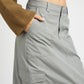 RUCHED MIDI CARGO SKIRT