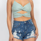 Front Twist Cut Out Cami Top