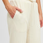 HIGH WAIST PANTS WITH DRAWSTRINGS