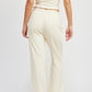 HIGH WAIST PANTS WITH DRAWSTRINGS