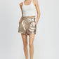 PAPERBAG METALLIC SHORTS