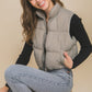 High Neck Puffer Vest