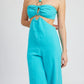 DOUBLE O RING CUT OUT JUMPSUIT