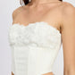 CORSET TOP WITH LACE DETAIL