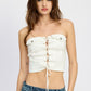 LACE UP CORSET BUSTIER TOP