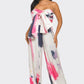 Abstract Elegance Printed Wide Leg Jumpsuit