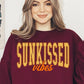 Sunkissed Vibes Graphic Fleece Sweatshirts