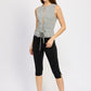 SLEEVELESS TOP WITH FRONT CUTOUT