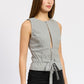 SLEEVELESS TOP WITH FRONT CUTOUT