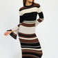 STRIPE MAXI BODYCON DRESS