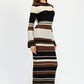 STRIPE MAXI BODYCON DRESS