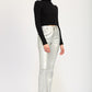 METALLIC FLARED PANTS