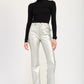 METALLIC FLARED PANTS