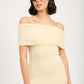 STRAPLESS BODYCON MIDI DRESS