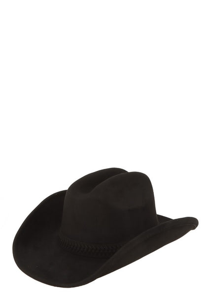 Fedora Hat with Braided Band Accent