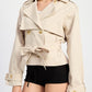 LAYERED TRENCH STYLE JACKET