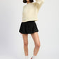 CABLE KNIT CROPPED SWEATER