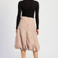 PARACHUTE BUBBLE MIDI SKIRT