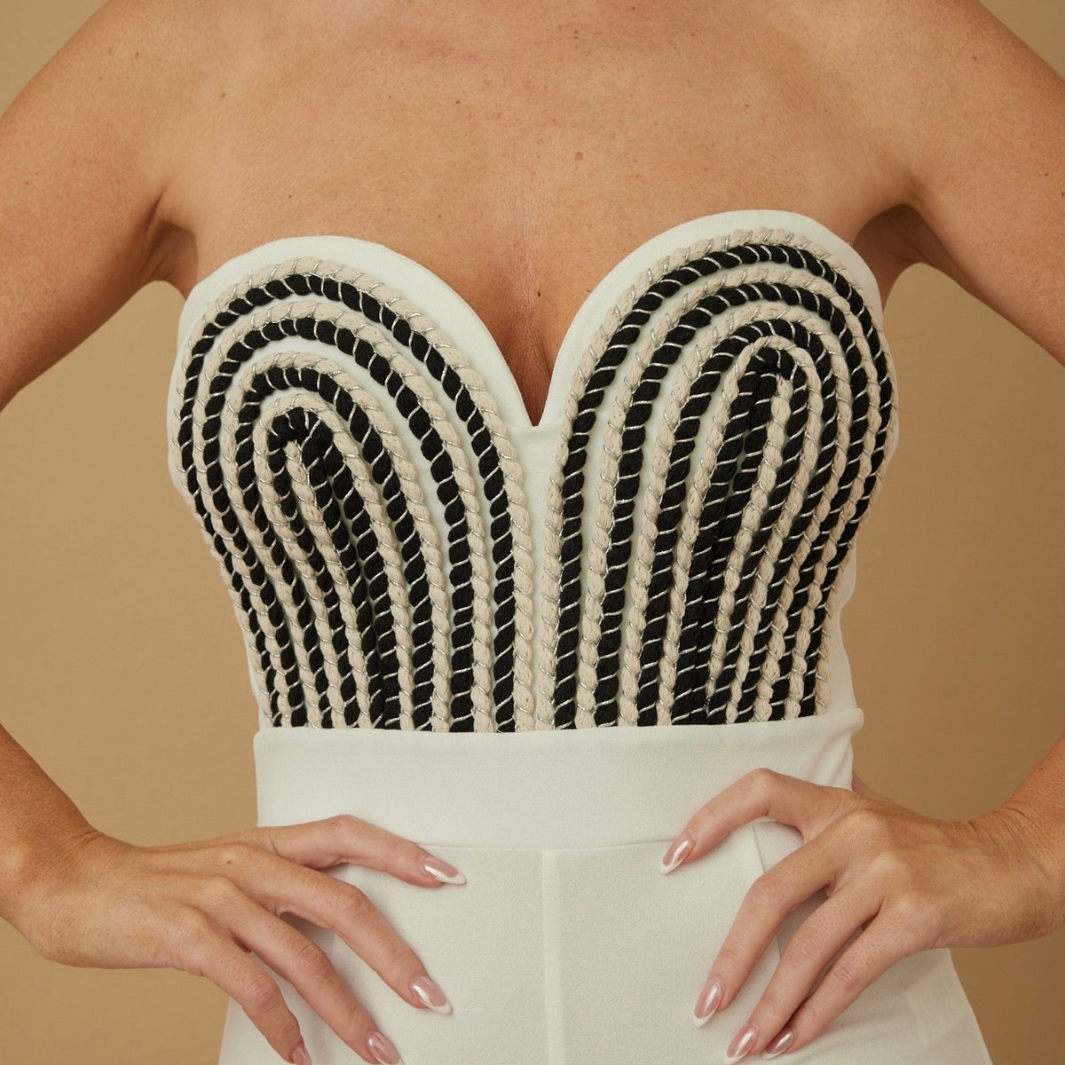 Sculpted Corset Jumpsuit