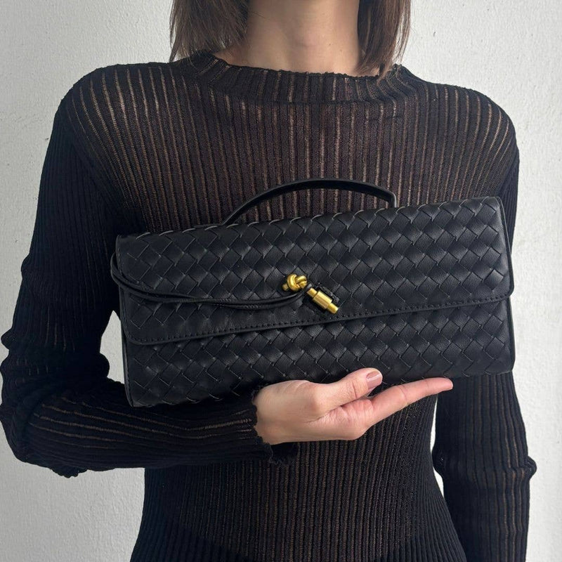 Woven Baguette Bag