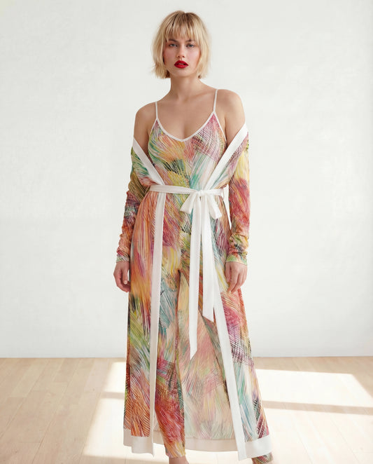 Fitted Jumpsuit With Matching Coverup Set