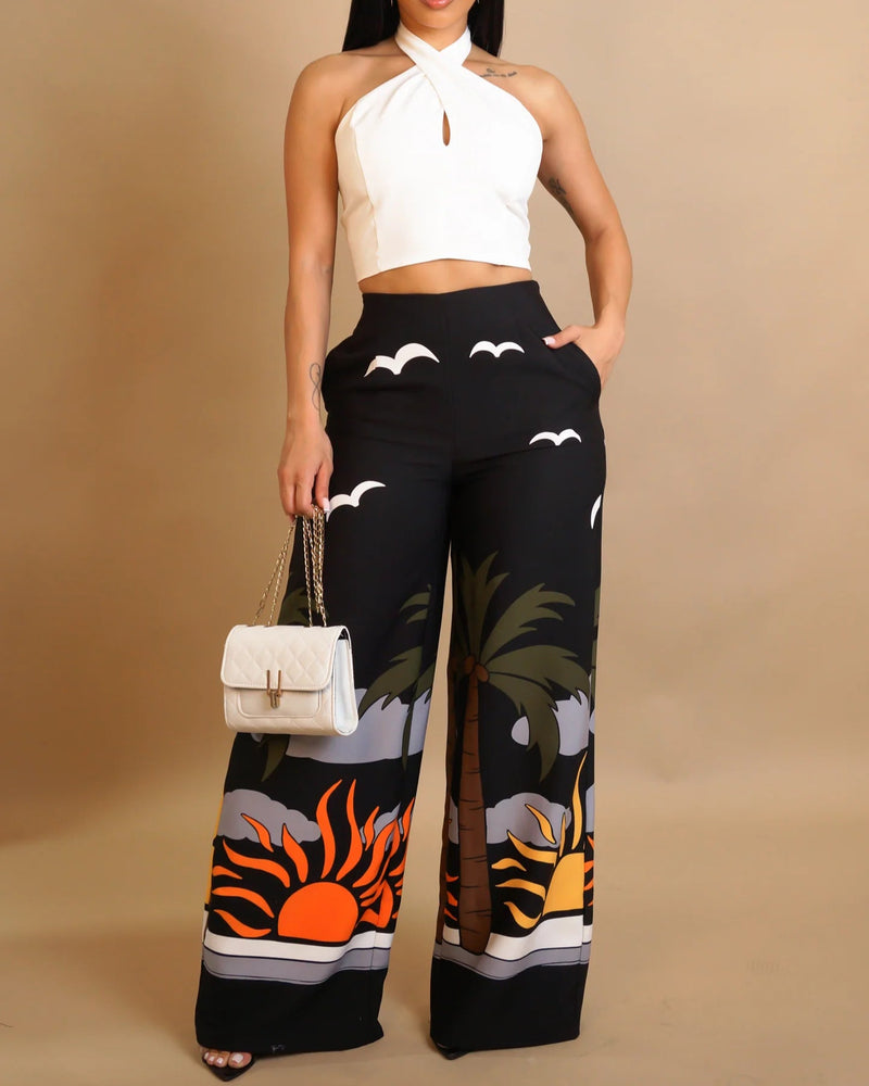 Noir Horizon Pants Set