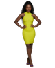Bandage Ribbed Halter Dress