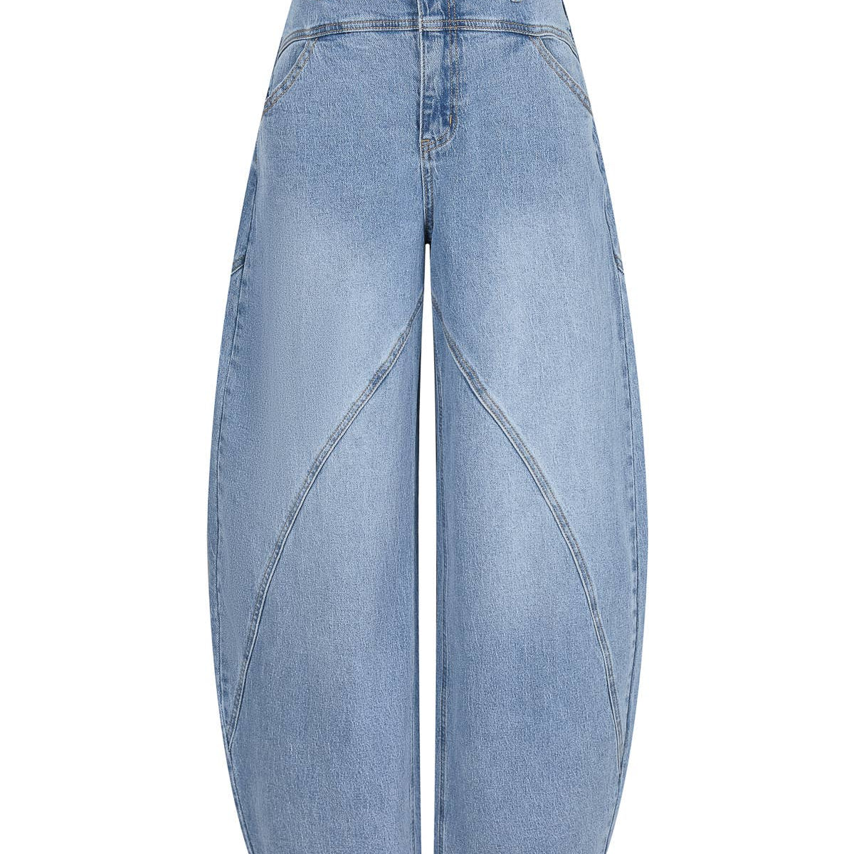 Denim High Waist Barrel Jeans