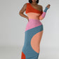 Abstract Maxi Dress