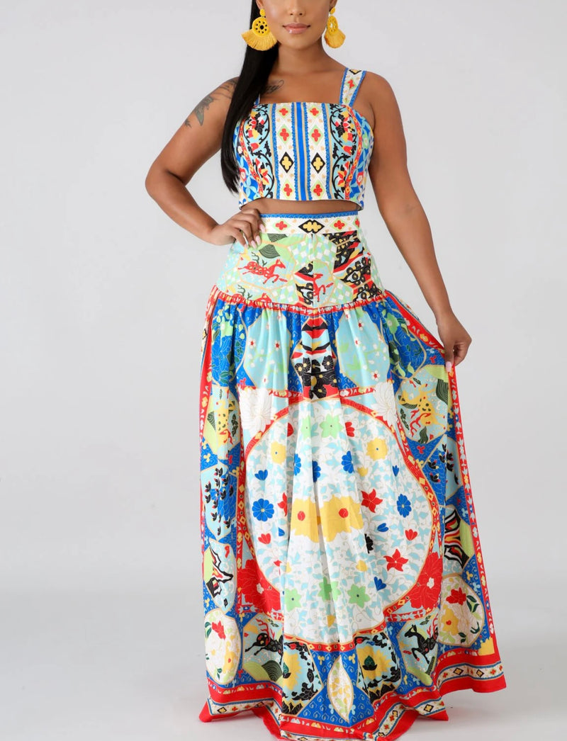 Kaleido Skirt Set