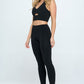 Two Piece Activewear Set with Cut-Out Detail