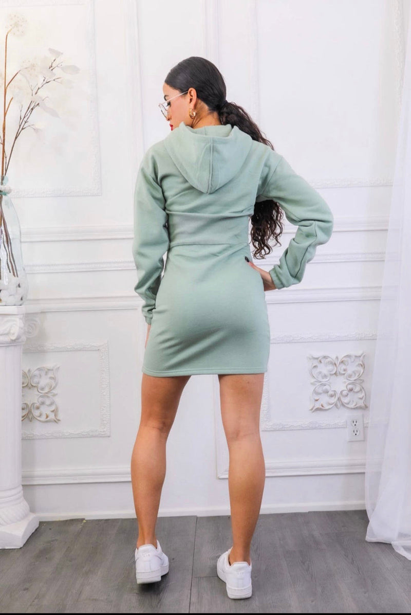 Mini Hooded Dress